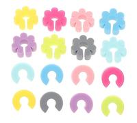 HEALLILY Etichetta riutilizzabile in silicone per bicchieri da vino, forma creativa, morbida e antiscivolo, identificatori per bevande, per feste, matrimoni, bar ed eventi, facile da pulire e lavabile
