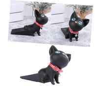 HEALLILY Fermaporta in PVC Nero, Protezione AntiGraffio e Antiscivolo per Porte di Casa e Ufficio, Protegge Le Dita dai Rischi di Schiacciamento Colore Casuale