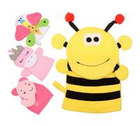 HEALLILY Guanti la Doccia per 4 Pezzi in Cotone Composito Design a Forma Unica e Cartoni Animati per Esfoliare la Pelle e Pulire Corpo Durante Bagno Stili multipli