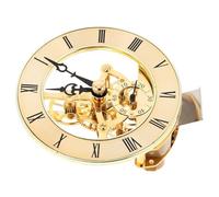 HEALLILY Inserto Movimento Orologio Rotondo in Metallo con Numeri Classici, Design Unico e Resistente per Decorazione Casa e Ufficio, Stile Elegante Oro