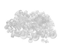 HEALLILY Paracolpi Protezione Antiscivolo 50 Pezzi per Mobili in Pvc Trasparente Facile Installazione e Stabilità Migliorata per Piani per Tavolo da Cucina per Uffici e Camere