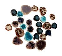 HEALLILY Piastrelle Ceramiche per Mosaico Artistiche Mini Forme Pretagliate 200g Sacchetto per Progetti di Mosaico e Decorazioni Sicure e Precise Colore Casuale