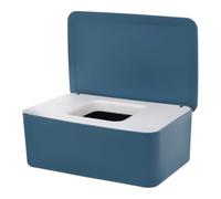 HEALLILY Porta Salviette Umidificate, Dispenser per Salviette in Plastica Pp, Riutilizzabile e Portatile, Blu, per Wipes e Tissue, per Casa e Viaggio, per Bebè