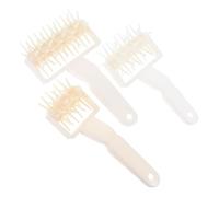 HEALLILY Set di 3 utensili da forno per pizza e pane, mattarello per, utensile per impasto, rimozione vesciche, buco per impasto, per rimuovere vesciche, per, in