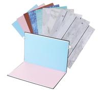 HEALLILY Sfondo fotografico con clip per borsa per il trasporto, leggero, portatile, da tavolo, cibo e gioielli, kit di sfondo fotografico creativo con motivi piatti per esposizione di prodotti e