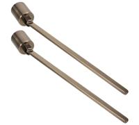 HEALLILY Spegnicandele in Acciaio Inossidabile Oro 2 Pezzi con Controllo Efficiente dello Stoppino e Prevenzione del Fumo Nero per Candele e Tea Lights in Soggiorno