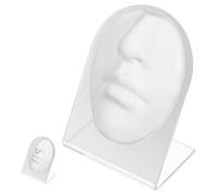 HEALLILY Volto in Silicone Flessibile per Pratica Piercing Naso Bocca con Supporto Simulazione Realistica Morbida per Scuole e Saloni