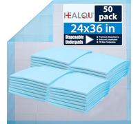HEALQU - Traverse letto anziani, Traverse Neonato, Traverse cani 60x90 50 pz. - Traverse letto e Traversine Neonato Fasciatoio - Impermeabile, Assorbenti Per Incontinenza ,per Liquidi e Urina,