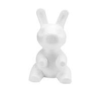 HEALSOPTHY 1 Pz. Modello in Schiuma polistirolo Arredamento per la casa Nozze Forme Coniglio Bunny Le Cadeau Present Cestino Stampo Fai da Te per composizioni Floreali modellazione Bianca