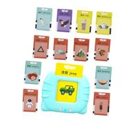 HEALSOPTHY 1 Set Giocattoli Educativi per Macchina Didattica Audio con Schede Flash per Apprendimento Precoce Inglese Apprendimento Interattivo e Pratica