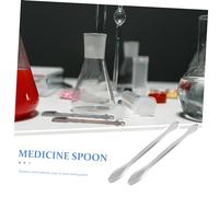 HEALSOPTHY 10 pezzi Cucchiai Dosatori Inox per Laboratorio Campionamento Doppia Testa Scoop Resistente e Antiruggine per e Cosmetici