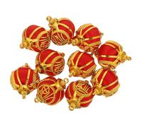 HEALSOPTHY 10 Pezzi Mini Lanterne Cinesi Fu con Pendenti Anno del Cavallo Decorazioni per Festa di Capodanno e Festival di Stagione