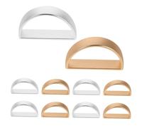 HEALSOPTHY 10 Pezzi Portatovaglioli Metallo Semicerchio D Shaped Zinco per Tovaglioli Moderni e Decorativi Fermatovaglioli Eleganti per Tavola da Pranzo e Feste