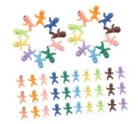 HEALSOPTHY 100 Decorazioni per Rivelare del Piccole Statuette di Plastica per Neonati Bomboniere per Shower Bomboniera per Shower Topper per Torta per Neonati Topper per