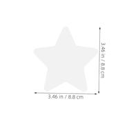 HEALSOPTHY 100 Pezzi Carta Bianche Ritagliate per Decorazioni Bacheca Aula Eleganti Sagome Stella per Progetti Creativi e Accoglienti