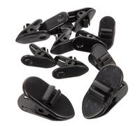 HEALSOPTHY 100 pezzi Clip per Auricolari in Plastica Durevole Fissaggio Microfono e Cuffie Leggeri e Portatili per Gestione Indoor e Outdoor