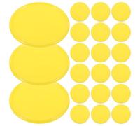 HEALSOPTHY 100 pezzi Gettoni Plastica Colorati per Gioco Didattico Token Gioco Sicuro Chip Trasparenti Lisci per Scuola e Famiglia