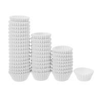 HEALSOPTHY 1000 Pirottini di Carta Bianco per Mini Cupcake e Muffin, Usa e Getta, Dimensioni 2,5x2cm, per Cucina, Matrimoni e Feste di Compleanno