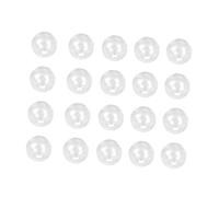 HEALSOPTHY 100Pcs Bicchiere Mini Sfere di Vetro Chiare Foro Singolo Accessorio per Sfera di Vetro Materiale per Collane Pendenti Cavigliere Fai da Te (6Mm)