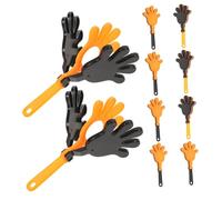 HEALSOPTHY 10pezzi Battimani in Plastica di Strumenti Musicali Shaker Colorati per Articoli da Festa Riempitivi per Sacchetti Regalo e Accessori per Tifo