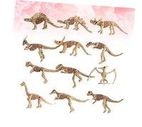 HEALSOPTHY 12 Mini Scheletri di Dinosauri Modelli Educativi Realistici per Scavi Archeologici Giocattoli Creativi e Decorazioni da Scrivania per Casa e Ufficio