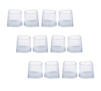 HEALSOPTHY 12 Pezzi Copritacco Protettivo Antiscivolo PVC, per Tacchi Alti | Sei Paia, Aderenza Extra e Meno Rumore, per Scarpe da Ballo e Cerimonie All'aperto