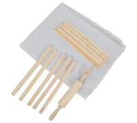 HEALSOPTHY 12 Pezzi di Utensili per Il Taglio di Lastre di Argilla Utensili per La Produzione di Ceramica Guide per Lo Spessore Dell'Impasto Guida per Rulli di