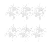 HEALSOPTHY 12 Pezzi Ragni Luminosi al Buio in Plastica Realistica Miniature Spaventose per Halloween Decorazioni per Feste Casa delle Bambole e Artigianato Effetto Glow Notturno