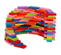 HEALSOPTHY 120 Blocchi Domino in Legno Colorati Educativo Montessori per Sviluppo e