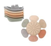 HEALSOPTHY 1Set Tazze Impilabili per Giocattoli da Bagno Sicura e Giocattoli Educativi per Bagnetto e Giochi per Sviluppare