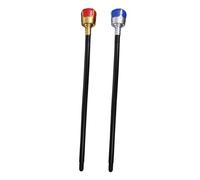 HEALSOPTHY 2 pezzi Bastoni Scettro Reale Halloween in Plastica Accessori Cosplay per Feste e Performance Bastoni Regali Rosso e Blu Decorazione Spettrale e Masquerade