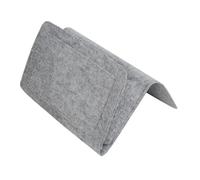 HEALSOPTHY 2 pezzi Borsa Portaoggetti in Feltro da Letto Organizer Appendibile per Comodino Tasca Storage Resistente con Cuciture Rinforzate per Camera da Letto Soggiorno e Ufficio Grigio