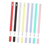 HEALSOPTHY 2 pezzi Silicone Pen Case Cat Head Design per Pencil Gen Custodia Protettiva in Gel Silice Morbido Antigraffio Accessori Pencil Stilo Colori Rosa e Verde Menta