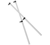 HEALSOPTHY 2 Pezzi Supporto Telescopico in Lega di Alluminio per Stiratrice a Vapore, Asta Estensibile Versatile e Facile da Usare per Indumenti, per Uso Domestico in Viaggio