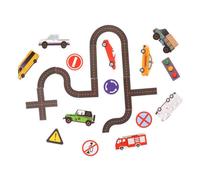 HEALSOPTHY 20 Adesivi per Bagno dei Bambini Giocattoli Educativi in Silicone Eva Puzzle Veicoli Aiuta a Contare e Scrivere Colore Casuale