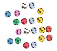 HEALSOPTHY 20 Pezzi Palline Rimbalzanti Colorate per Palline Calcio Gomma per Natale e Compleanni Giocattoli per Sviluppare Coordinazione e Divertimento Colore Casuale