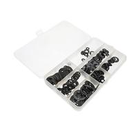HEALSOPTHY 260pezzi Rondelle Di Blocco Manganese Clip Di Fissaggio Per Meccanismi e Apparecchiature Industriali Varie Resistenza All Usura e Assorbimento Degli Urti