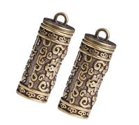 HEALSOPTHY 2pezzi Ciondolo Fai Da Te in Ottone Scrittura Portachiavi Decorativo in Ottone Antica Scrittura Sacra Ciondolo Per Borsa Squisito e Creativo