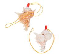 HEALSOPTHY 2pezzi Tromba Da Esplorazione in Naturale Strumento Per Suonare Corno Fischietto Di Mare Per Feste Di Compleanno e Decorazione Della Casa