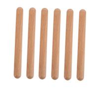HEALSOPTHY 3 paia Claves in Legno Massello Naturale Ritmici Percussione per Principianti Strumento Musicale Educativo per Ragazzi Tonalità Luminosa e Resistente