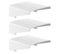 HEALSOPTHY 3 Pezzi Copertura per Telecamere di Sicurezza Esterne Protezione in Plastica Bianca per Cupola e Telecamera a Proiettile Scudo Anti-pioggia e Sole per Monitoraggio Chiaro e