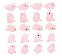 HEALSOPTHY 30 Mini Maialini in Resina Figurine Decorazioni per Cake Topper e Progetti DIY Animali Simpatici per e Decorazioni Scene