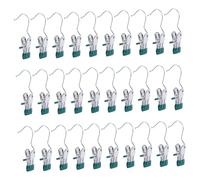 HEALSOPTHY 30 Pezzi Clip Appendi Pantaloni Rinforzate Molletta Multifunzione per Pantaloni Cappelli e Clip Antiscivolo Protettive per Spessa e Resistente