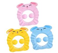 HEALSOPTHY 3pezzi Cuffia Da Doccia in Eva Cuffia Di Protezione Per Orecchie Per Shampoo Per Ragazzo Ragazza Ragazza e Ragazzo Design Forma Di Cartone Animato Carino e Sicuro