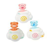 HEALSOPTHY 3pezzi Giocattoli Da Bagno Per Ragazzo Ragazza Animali Nascosti Elefante Maialino Orsetto Giocattoli Spruzzatori Galleggianti Per Bagnetto Dei Piccoli Sicuri e Divertenti Per