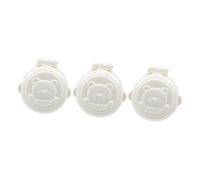 HEALSOPTHY 3pz Copertura Pulsante Sicurezza per Ragazzo Ragazza, Protezione Tasto Auto in Abs Bianco, Blocco Prevenzione Pressione Pulsanti, Idea Regalo Compleanno