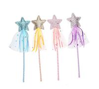 HEALSOPTHY 4 Pezzi Bacchette per Bastoni per Fate e Giocattoli Creativi per Feste e Costumi Halloween Sicuri e Divertenti per Sviluppo Infantile