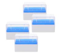 HEALSOPTHY 4 Pezzi Portatubi Criogenici Scomparti Ventilati Organizer Vial per Congelatore e Laboratorio Resistente Basse Temperature per Ricerca Medica e Universitaria