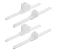 HEALSOPTHY 4 Pezzi Sollevatore Sponda Letto Staffa Connettore Per Mobili Ferramenta Per Sponde Del Letto Staffe Del Telaio White