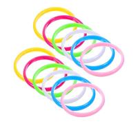 HEALSOPTHY 48pezzi Braccialetti Di Plastica Alla Color Caramella Per Ragazzo e Adolescenti Bomboniere Per Feste Di Compleanno